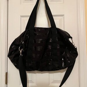 Black Sequin Tote Bag